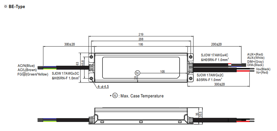 MEANWELL Power Supply -ELG150-