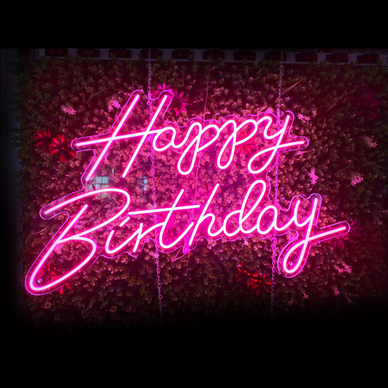 Custom alphabet neon sign