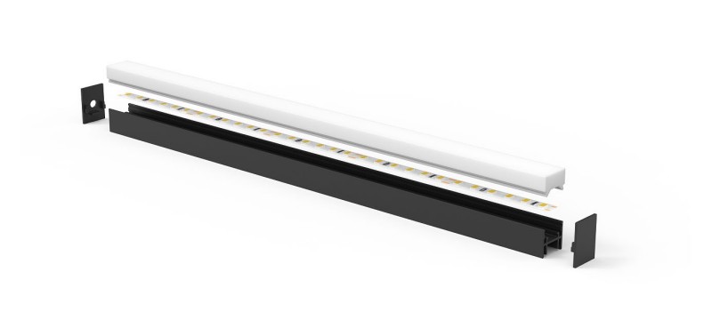 LED aluminum extrusion for retail displays-